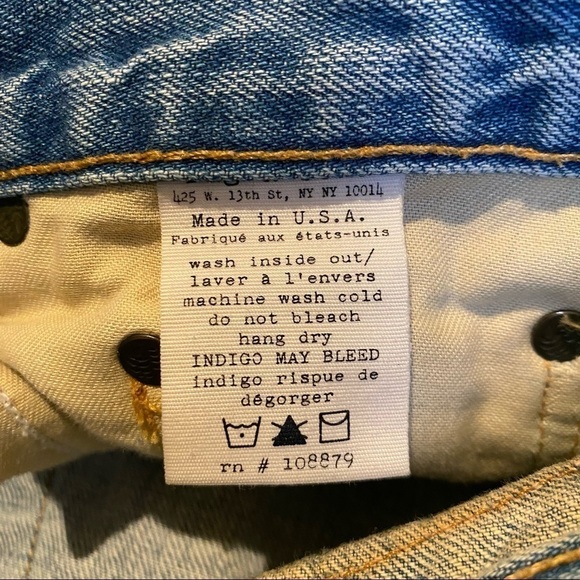 RAG & BONE Women Light Blue Buttoned Fly Jeans Size 26 - Picture 9 of 9